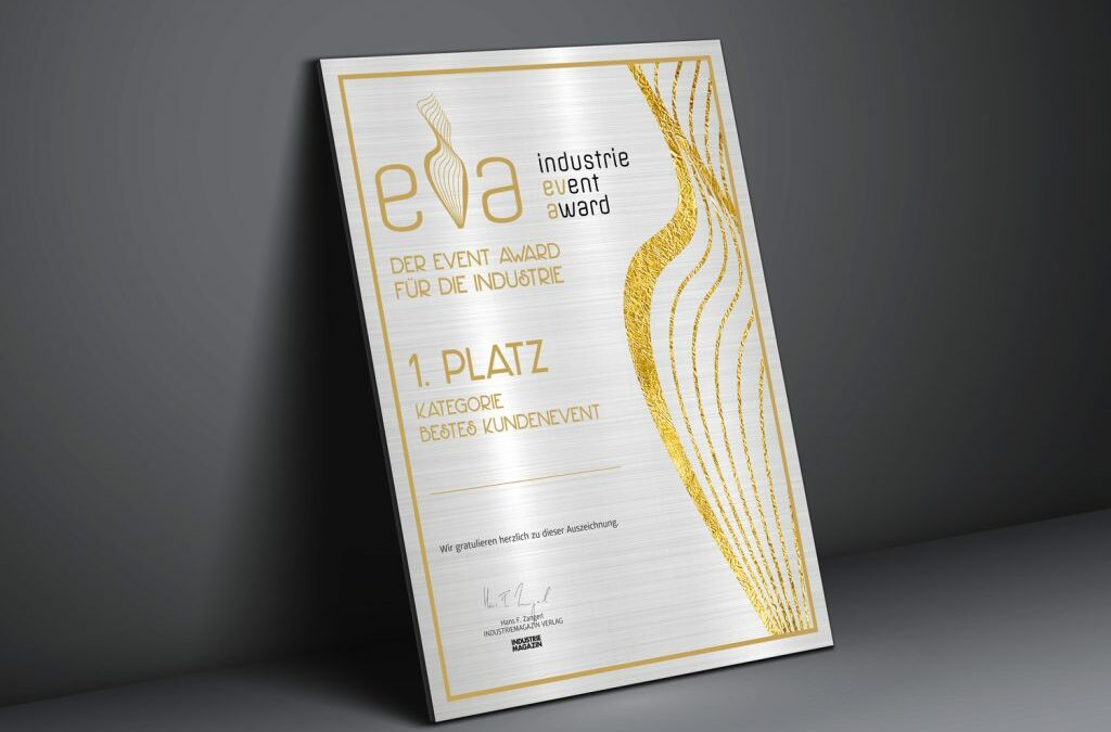 Gewinnen Sie mit Ihrem B2B Event. Der erste EVA Event Award ist da.